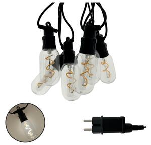 Ghirlandă LED decorativă pentru exterior 6xLED/0,6W/230V 4,5 m IP44 negru