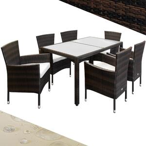 Deuba Set ratan de gradina Berlin 1+6 - maro