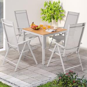 Deuba Set de grădină Bern 1+4 din aluminiu - gri
