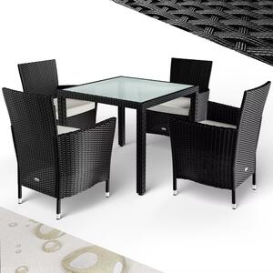 Deuba Set ratan de gradina Berlin 1+4 - negru