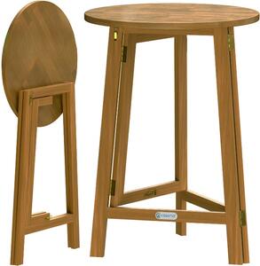 Deuba Masă de bar pliabilă Ø80 cm - acacia