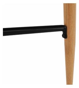 Masă bar IMAM, negru/stejar, metal, 60x60x102 cm