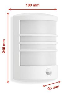 Telefunken 315506TF-LED Aplica de exterior cu senzor, LED 12W, 230V, IP44