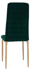 Scaun COLETA NOVA, verde smarald, stofa catifelata/metal, 41x49x96 cm