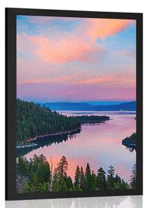Poster lacul la apus de soare