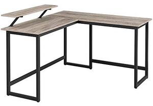 Birou, Vasagle, Negru-Ivoar, 140x130x92.2 cm