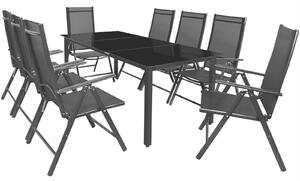 Deuba Set din aluminiu Alu 1+8 - antracit