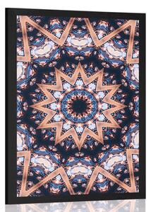 Poster Mandala cu elemente interesante pe fundal