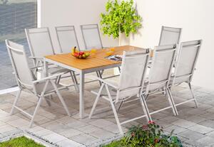 Deuba Set aluminiu gradina 1+8 - gri
