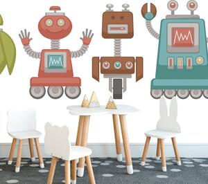 Tapet familie de roboți