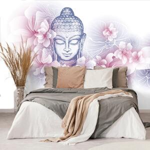 Tapet Buddha cu flori de cireș