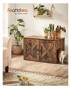 Litiera pentru pisici, Feandrea, ‎53 x 80 x 50 cm, Maro