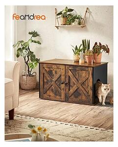 Litiera pentru pisici, Feandrea, PCL002X02, 80 x 53 x 49.2 cm, Maro