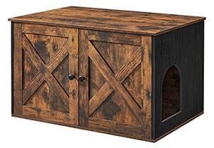 Litiera pentru pisici, Feandrea, PCL002X02, 80 x 53 x 49.2 cm, Maro