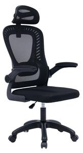 Scaun de birou manager Delilah plasa negru