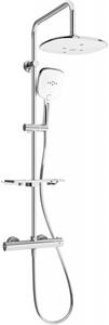 Set de dus Mexen KT17 cu robinet termostatic Kai, crom - alb, 771501793-02