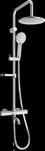 Set dus Mexen X40 cu cap superior 22 cm cu robinet termostatic Kai, crom, 779004091-00