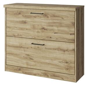Pantofar DOORSET, stejar navarra, PAL laminat, 90x31x81 cm