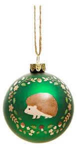 Ornament de Crăciun din sticlă Woodland Hedgehog – Sass & Belle