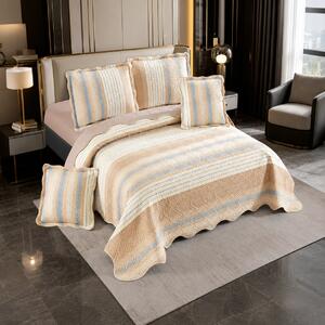 Cuvertura bumbac 100%, 5 piese, pat 2 persoane, 230x250 cm, CB532