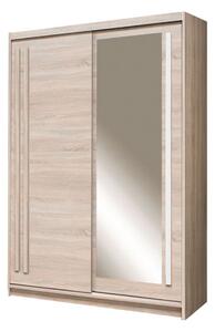 Dulap EFFECT, stejar sonoma, PAL, cu 2 usi, 150x59x215 cm