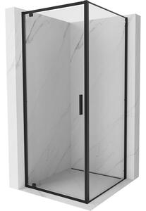 Mexen Exo-BR cabina de duș pivotantă 100 x 100 cm, transparentă, neagră - 8181-100-100-70-00