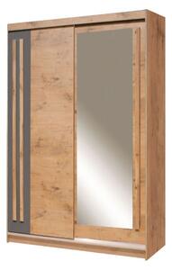 Dulap EFFECT, stejar lancelot, PAL, cu 2 usi, 150x59x215 cm