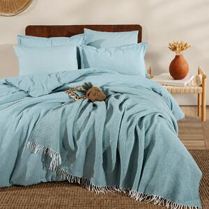 Lenjerie de Pat Premium EVEYA V4 Clasy cu Pătură Decorativă – 100% Bumbac, 7 Piese (EVEYA V4)
