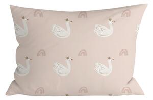 Husa din bumbac pentru perna SWAN CLOUD 40x60 cm, roz