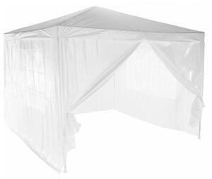Cort gradina TEKNO TYP 1, alb, polietilena/otel, 300x300x245 cm