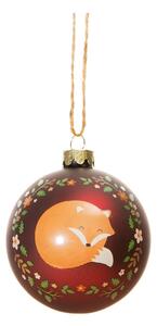 Ornament de Crăciun din sticlă Woodland Fox – Sass & Belle