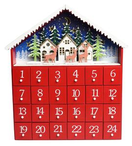 Calendar Advent Red House LED – Rex London