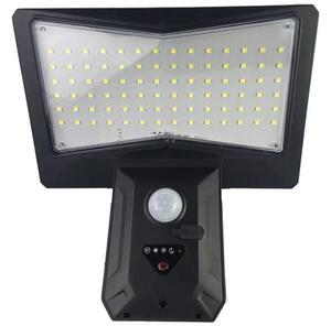 Lampă solară cu LED Entac 700 lumeni, senzor de mișcare, plastic negru