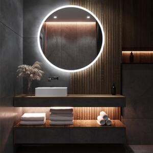 Daramio Oglindă de baie rotundă cu iluminare LED E1