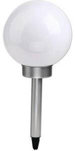 Lampă solară sferă cu LED RGBW Ø200 mm, culori interschimbabile