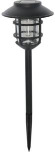 Lampă solară cu LED 1 lumen 3000K 56,5cm, plastic negru