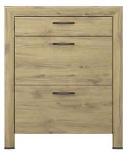 Pantofar SAPORI, stejar navarra, PAL laminat, 93x29x112 cm