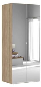 Dulap FLEX, stejar sonoma, PAL, cu 2 usi, 100x66x240 cm