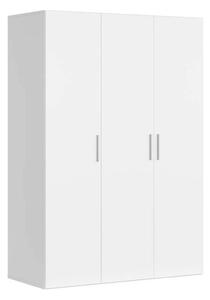 Dulap FLEX, alb, PAL, cu 3 usi, 150x66x218 cm