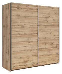 Dulap TETRIX, stejar wotan, PAL, cu 2 usi, 183x60x196 cm