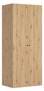 Dulap FLEX, stejar artisan, PAL, cu 2 usi, 100x66x240 cm