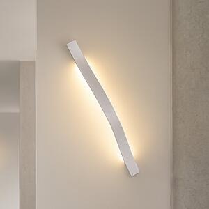 Lindby Aplică de perete LED Alvon, argintiu, înălțime 50 cm, metal, Metalic, Camera de zi / sufragerie, Metal, Modern