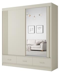 Dulap CANADA CA31-200, casmir, PAL, cu 2 usi si 3 sertare, 200x60x215