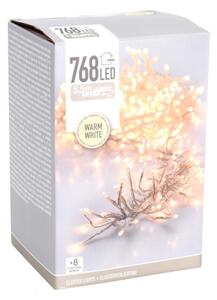 LED Ghirlandă de Crăciun pentru exterior 768xLED/230V/8 funcții 8,5 m IP44 alb cald