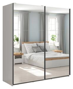 Dulap TETRIX, casmir, PAL, cu 2 usi si oglinzi, 183x60x196 cm