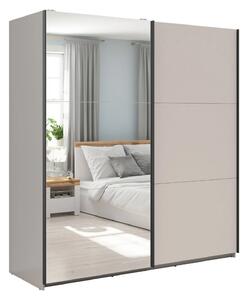 Dulap TETRIX, casmir, PAL, cu 2 usi si oglinda, 183x60x196 cm