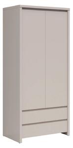 Dulap KASPIAN, casmir, PAL, cu 2 usi si 2 sertare, 90x56x201 cm