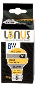 Bec led Lunus sferic 6W E14 3000K