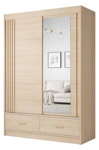Dulap CANADA CA11-150, stejar riva, PAL, cu 2 usi si 2 sertare, 150x60