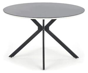 Masa AVELAR, negru, 120x120x76 cm
